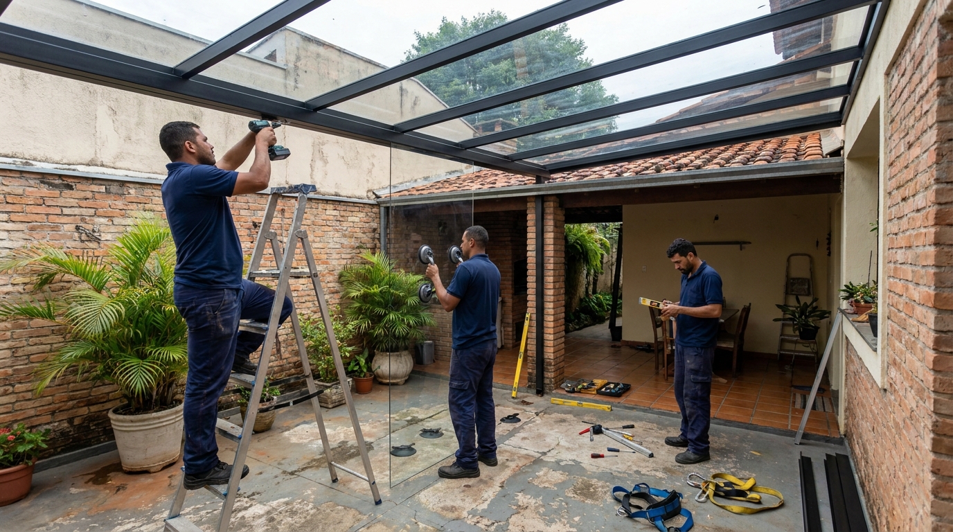Cobertura para garagem no Setor Garavelo, Aparecida de Goiânia‑GO