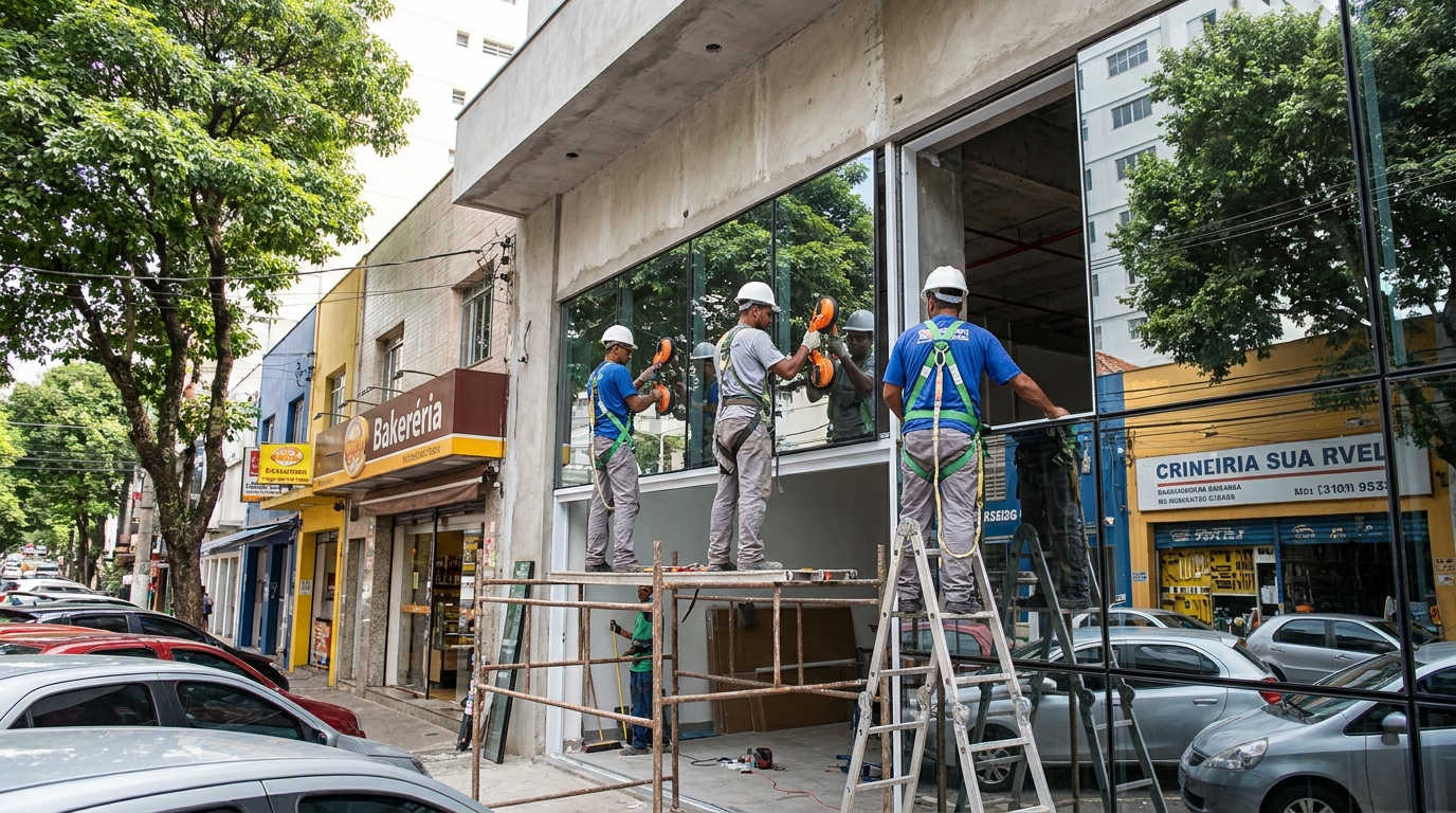 Structural glazing no Setor Garavelo, Aparecida de Goiânia‑GO